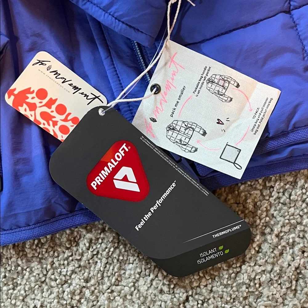 FP Movement by Free People Blue Puffer Jacket - Picture 3 of 6